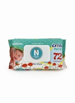 Влажные салфетки NATURAL FRESH Insieme Green 72 шт