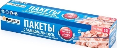 Пакеты д/хранения и замораж.продуктов с замком,15шт.в карт уп.3л 40мкм NEW/24  109-195