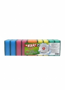 Губки для посуды "Wikky" Макси 10 шт