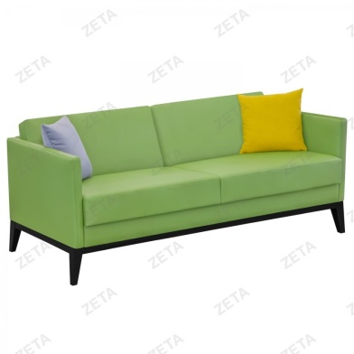 Диван Климент "3" кзам PU/гоб.stock (Комфорт) + 2 подушки цв.каркас