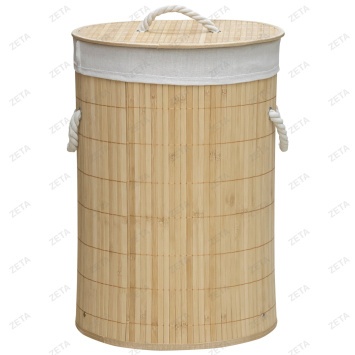 Бамбуковая корзина для хранения D35*H50CM 48л мод. CR71010 (ВИ)
