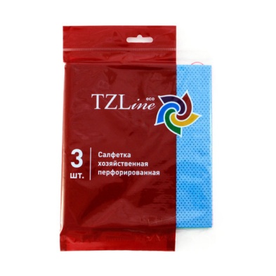 Салфетка хозяйственная перфорированная 35*38 см. (уп. 3шт.)