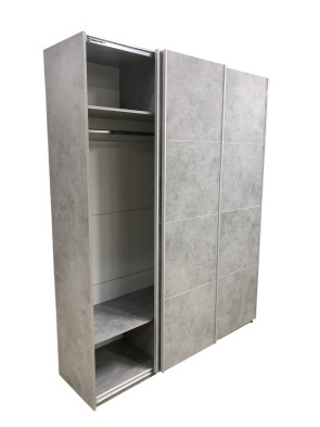 Шкаф-купе Прайм 3-х дверный 1800х2300х570 Бетон