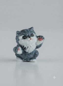 арт.252 Копилка "Котёнок" (200*170мм)(Декостек)