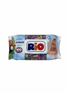 Влажные салфетки RIO Safari Какаду 100 шт