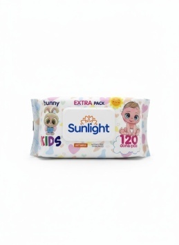 Влажные салфетки SUNLIGHT Baby Зайчик 120 шт