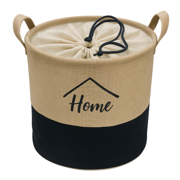 КОРЗИНА HOME ТКАНЬ ЦИЛИНДР РУЧ 20Л CLY-J1014 (ТУРЦИЯ)