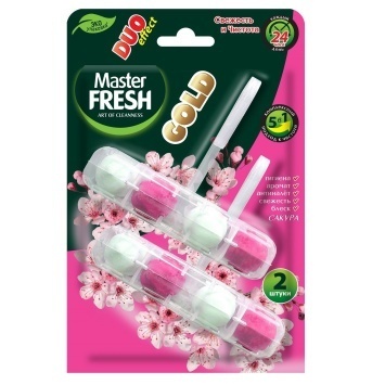 Туалетный блок 2шт, "Master Fresh Gold" Duo effect 5в1, Сакура