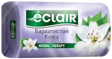 Мыло парфюмированное ECLAIR Бархатистая кожа 140гр..