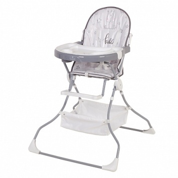 Стульчик для кормления Polini kids 252 Бегемотик, серый