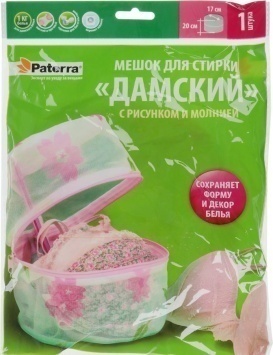 Мешок для стирки ДАМСКИЙ с рисунком и молнией, PATERRA 402-433