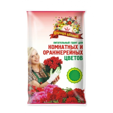 Грунт "ЦАРИЦА ЦВЕТОВ" для комнатных, оранжерейных и декоративных цветов и растений 5л.