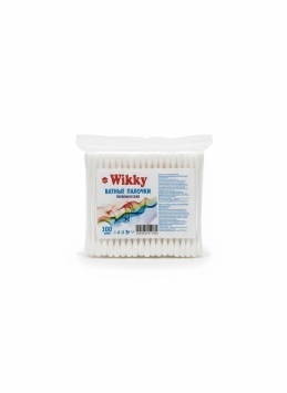 Ватные палочки Wikky п/э 100 шт