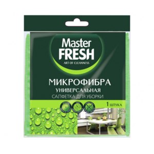 Салфетка для уборки МИКРОФИБРА универсальная 1 шт  Master FRESH
