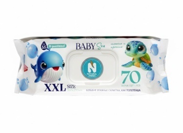 Влажные салфетки NATURAL FRESH XXL Baby Sea 70 шт