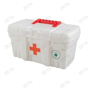 Контейнер-аптечка Keeplex Family doctor с защелкой и ручкой большой 38х21х19,5см белый (Репаблик РФ)