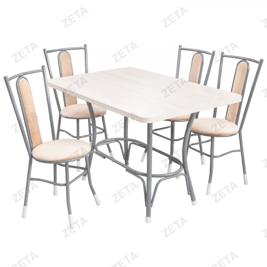 Комплект мебели Тунико цв.каркас: стол Лавр + стул Алия Плюс 4 шт