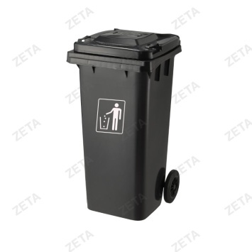 Бак мусорный с крыш 120л черн. мод LD-120АС (ВИ)